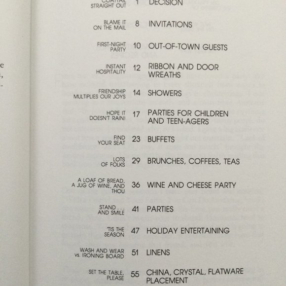 ENTERTAINING  COOKBOOK  1983 Signed Creative Guide to Brunch Lunch Teas &Parties - Picture 7 of 12